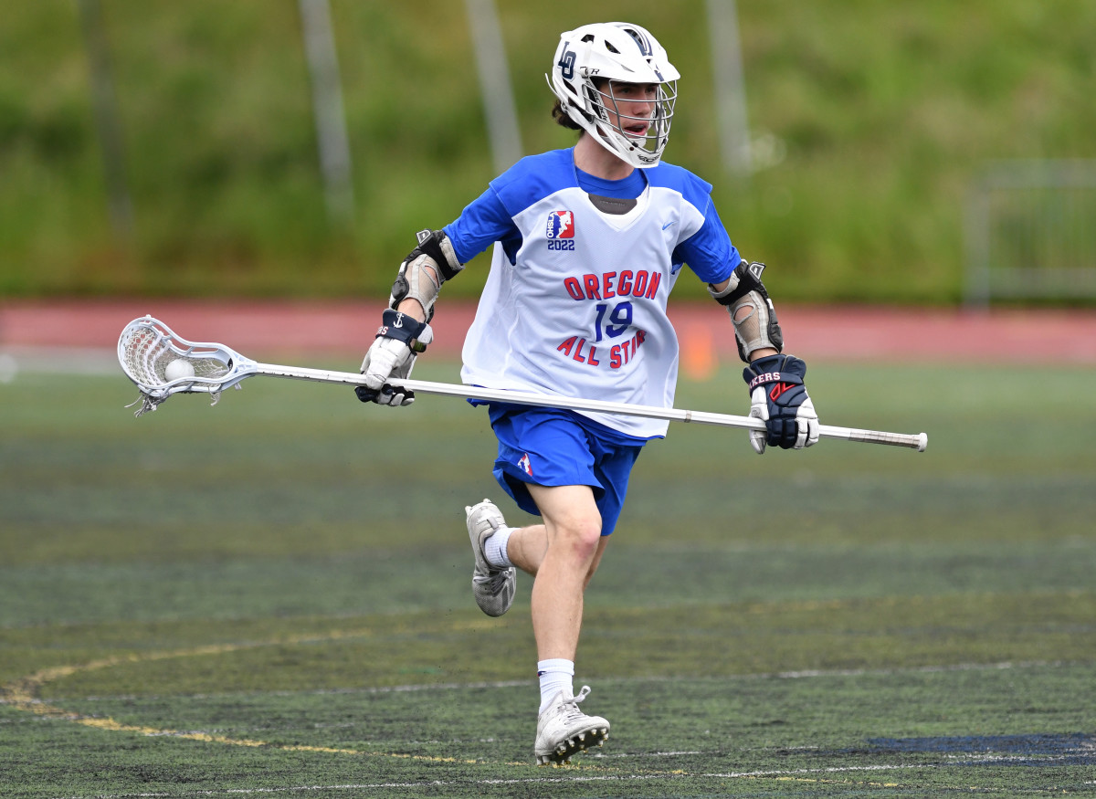 Oregon high school boys lacrosse 2022 all star game Taylor Balkom 19